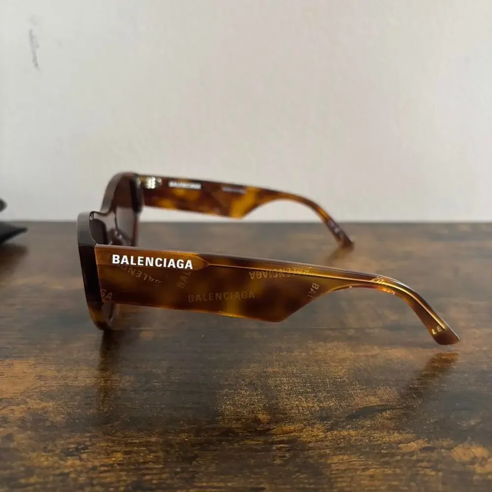 Balenciaga tortoise sunglasses brand
